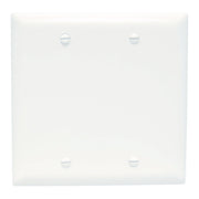 2-Gang Blank Nylon Wall Plate – White - Powers Electric Supply
