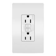 White 15A Tamper-Resistant Self-Test GFCI Outlet with SafeLock® - Powers Electric Supply