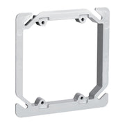 Two-Gang Raised Cover for 4-Inch Square Box – 3/8-Inch Raised - Powers Electric Supply