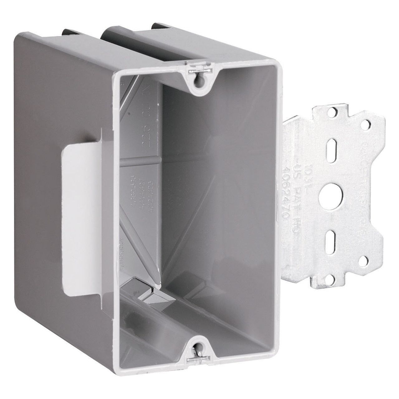 Single-Gang Deep Wood and Steel Stud Bracket Box with Quick/Click - Powers Electric Supply