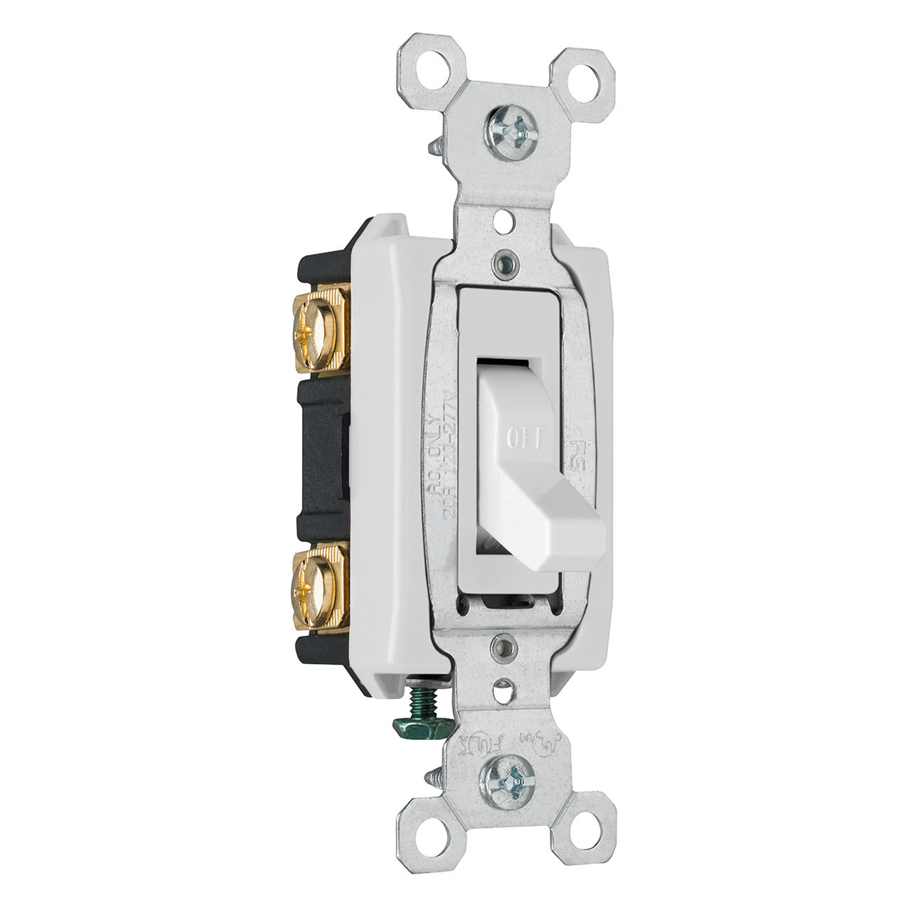 Commercial Grade 20A 2-Pole Light Switch – Back and Side Wire - Powers Electric Supply