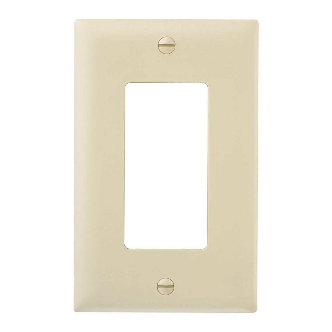 1-Gang Decorator Wall Plate – Ivory - Powers Electric Supply