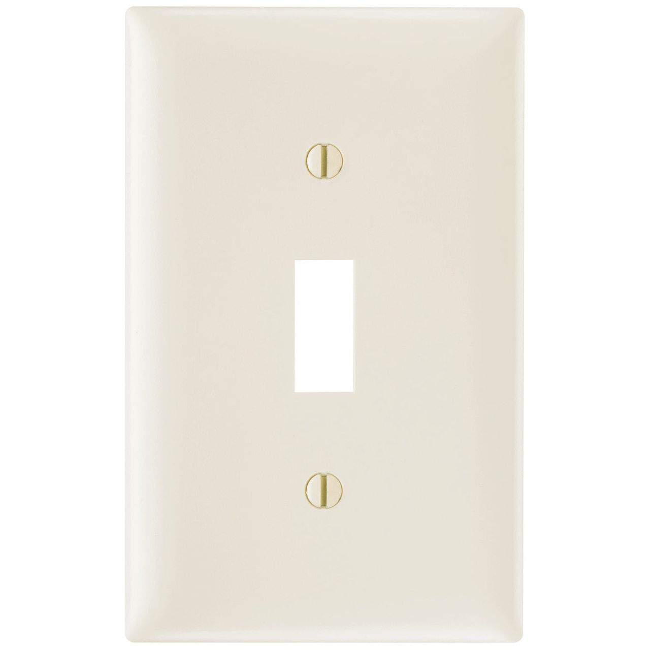 Light Almond Toggle Switch Wall Plate – 1-Gang Nylon - Powers Electric Supply