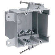 Double Gang Thermoplastic Outlet Box – Captive Nails & Auto Clamps - Powers Electric Supply