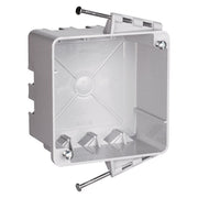 4-Inch Square Electrical Box with Threaded Holes and Auto/Clamps - Powers Electric Supply