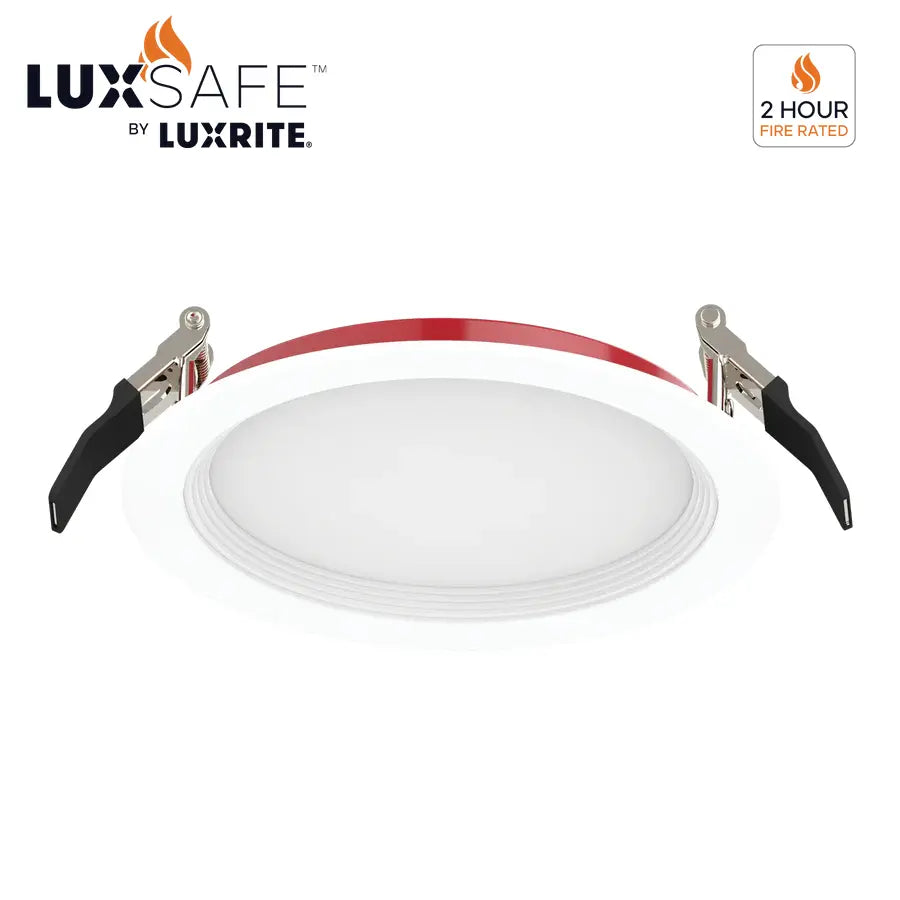 6" Fire-Rated LED Wafer – 5CCT, Round, Baffle Trim - Powers Electric Supply