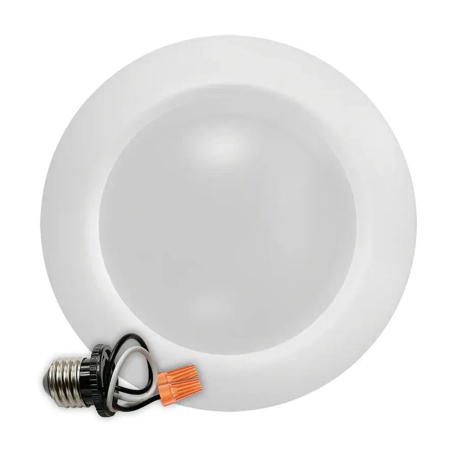 27W 8" LED Disk Light – 5 CCT Selectable, Round - Powers Electric Supply